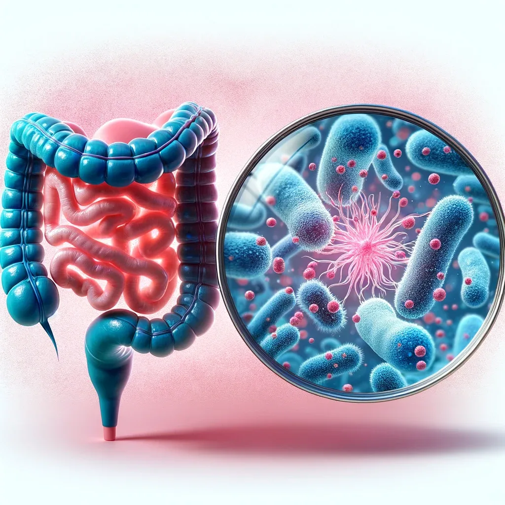 An image representing the gut microbiome