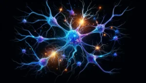 An image depicting brain neurons in a migraine sufferer.