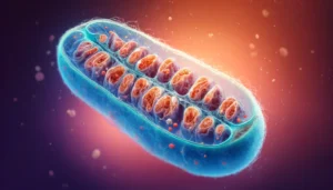 An image of mitochondria.